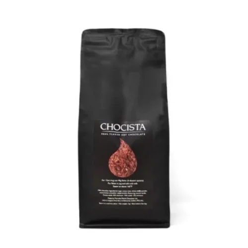 An image of a bag of real flaked hot chocolate