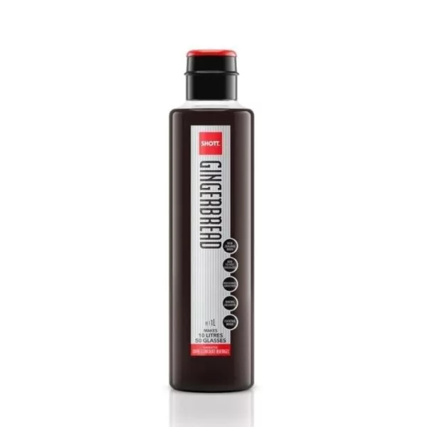 An image of a bottle of shott syrup gingerbread