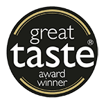 An image of the Great taste award winner logo