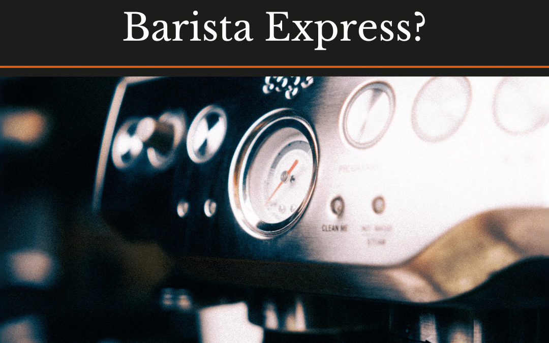 How do I dial in my Sage Barista Express? Close-up of the machine's dials