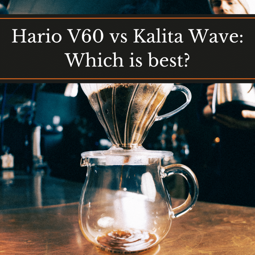 Hario V60 vs Kalita Wave: Which is best? A pour over cone on a glass jug